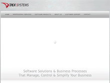 Tablet Screenshot of dexsystems.com